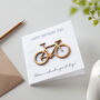 Wooden Bicycle Personalised Birthday Card, thumbnail 1 of 2