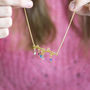 Family Tree Branch Birthstone Necklace, thumbnail 1 of 6