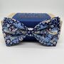 Liberty Bow Tie In Navy Strawberry Thief, thumbnail 1 of 2