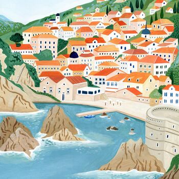 Dubrovnik, Croatia Travel Art Print, 7 of 7
