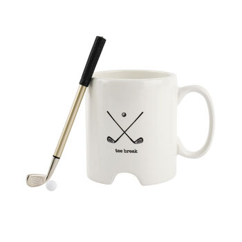 Golf Game Mug 'Tee Break' In Gift Box | Golf Gift | Office Gift | Novelty Mug | Golf Enthusiast, 3 of 5