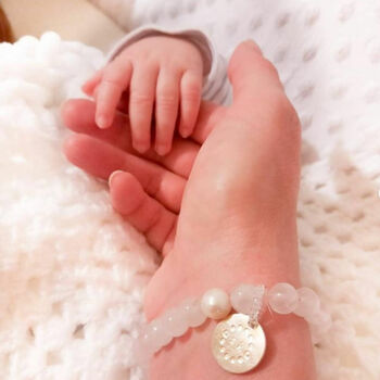 Aska Rose Quartz Maternity Movement Bracelet, 9 of 12