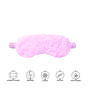 Silver Cloud Pink Fluffy Satin Sleep Eye Mask, thumbnail 2 of 4