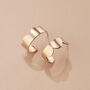 Chunky Scalloped Hoop Earrings, thumbnail 3 of 9