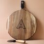 Personalised Initial Pizza Serving Board And Cutter Set, thumbnail 1 of 6