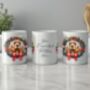 Personalised Cocker Spaniel Christmas Wreath Dog Mug B, thumbnail 2 of 2