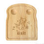 Personalised Dinosaur Egg And Toast Board, thumbnail 4 of 5