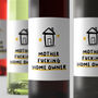 'Mother Fucking Homeowner' Personalised Wine Label, thumbnail 3 of 3