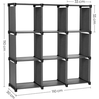 Nine Cube Diy Storage Shelves Bookshelf Organiser Rack, 12 of 12
