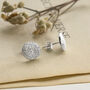 Sterling Silver Twine Studs, thumbnail 1 of 4