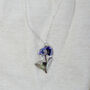 Forget Me Not Sterling Silver Necklace, thumbnail 2 of 2