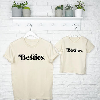 Mother And Child Besties T Shirt Set, 4 of 5