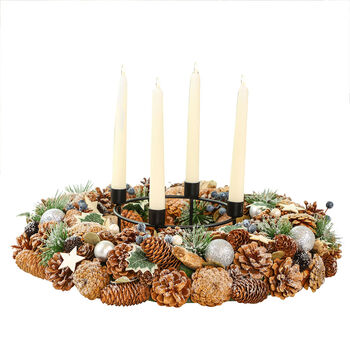 Giant Wild Holly Candle Holder Table Centerpiece, 2 of 4