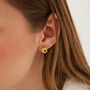 Dripping Molten Natural Textured Earring, thumbnail 7 of 10