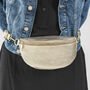 Gold Soft Leather Bum Bag, thumbnail 3 of 9