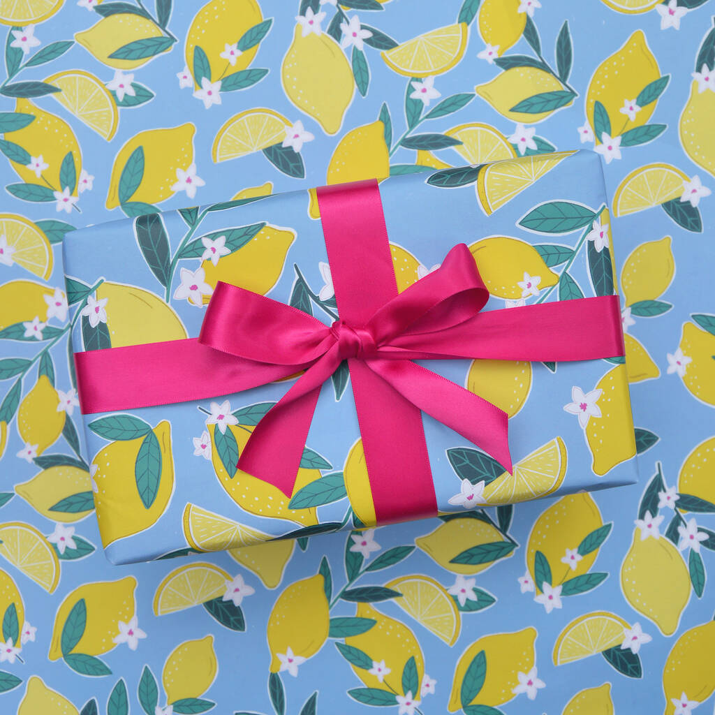 Sorrento Lemons Wrapping Paper, 1 of 6