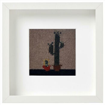 Cactus Framed Knitted Art, 3 of 9