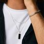 Maharani Men's Sterling Silver Cuff, thumbnail 4 of 11