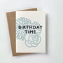 'Birthday Time' Letterpress Card, thumbnail 2 of 3