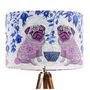 Chinoiserie Pug Lampshade On Cream, thumbnail 2 of 6