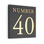 Personalised Square House Sign Options Of Design Colour, thumbnail 12 of 12