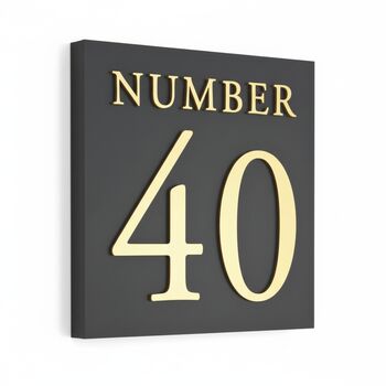 Personalised Square House Sign Options Of Design Colour, 12 of 12