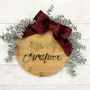 Merry Christmas Festive Wreath Plaque, thumbnail 1 of 9
