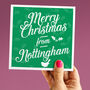 Personalised Merry Christmas From Our Place Card Pack, thumbnail 2 of 2