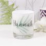 Personalised Botanical Round Scented Candle For Her, thumbnail 2 of 6