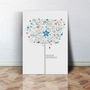 Personalised Baby Boy Happiness Tree Canvas, thumbnail 1 of 7