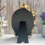 Gold Oval Floral Photo Frame With Butterfly Detail 15 X 10cm, thumbnail 7 of 7