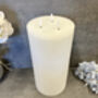 30cm Xl White LED Pillar Candle – Real Wax, thumbnail 8 of 12