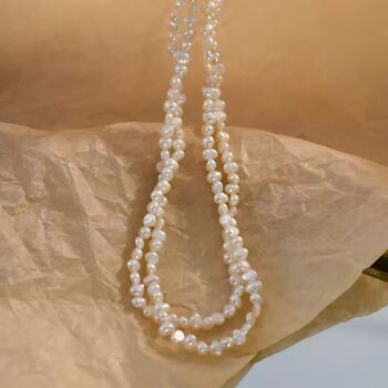 Saville Row Ivory Silver Pearl Jewel Ball Gift Necklace, 4 of 5