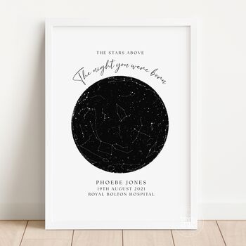 Star Map Print, The Day You Were Born, 3 of 7