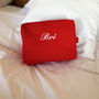 Monogram Quilted Pink And Red Cosmetic Bag, thumbnail 2 of 7