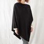 Fair Trade Luxury Soft Fine Knit Merino Cowl Poncho, thumbnail 2 of 12