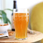 Personalised 'All That Gardening' Pint Glass, thumbnail 6 of 8