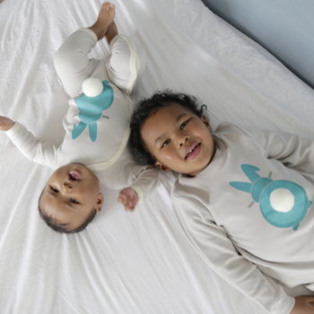 Kids Bunny Pyjamas For Siblings Or Friends, 5 of 5