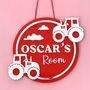 Personalised Tractor Children's Door Sign, thumbnail 2 of 5