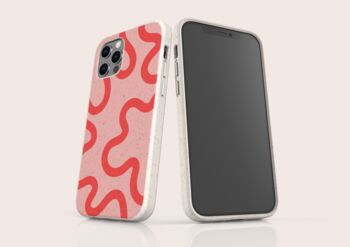 Pink Swirl Eco Friendly, Biodegradable Phone Case, 5 of 8