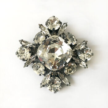 Swarovski Crystal Vintage Inspired Brooch, 2 of 3