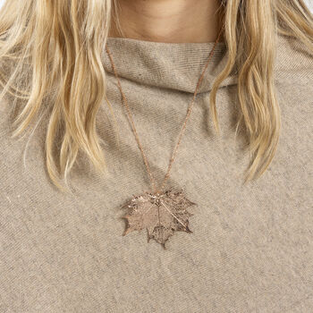 Canadian Maple Real Leaf Necklace, 5 of 12