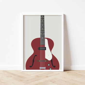 Century Guitar Print | Guitarist Music Poster, 4 of 8