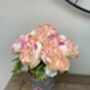 Pink Peony Artificial Silk Flower Arrangement Mothers Day Gift, thumbnail 6 of 6