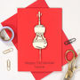 Personalised Music Lover Instrument Christmas Card, thumbnail 2 of 8