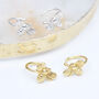 18ct Gold Plated Or Sterling Silver Bee Ear Cuffs, thumbnail 2 of 6
