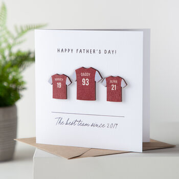 Family Football Shirts Card, 2 of 4