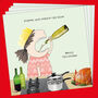 Xmas Reduce Wine Christmas Card Pack, thumbnail 1 of 1
