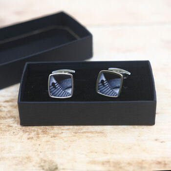 Architectural Photo Cufflinks Stylish Monochrome Gift For Him, 5 of 6