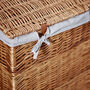 Wicker Laundry Hamper With Grey Lining, thumbnail 6 of 6